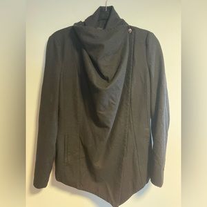 Bardot black draped jacket size 6